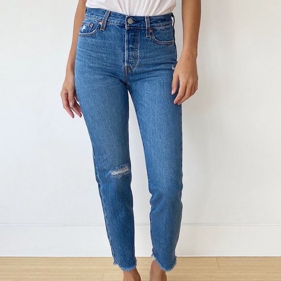 Levi's WEDGIE Premium High Rise  Jeans size 25 - Picture 5 of 10